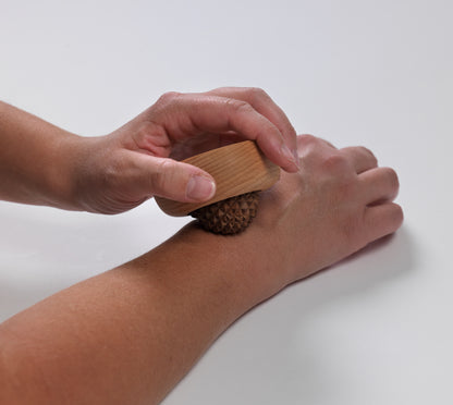 Wooden Palm and Body Massager