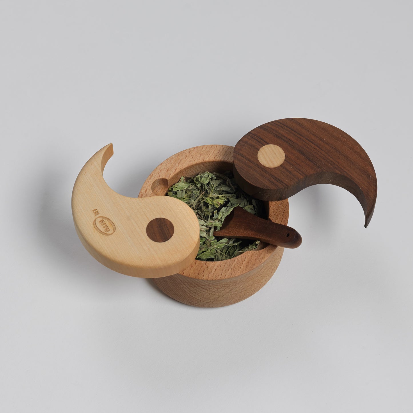 Wooden Yin-Yang Bowl