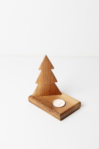 Wooden Candle Holder